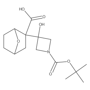 2-{1-[(Tert-butoxy)carbonyl]-3-hydroxyazetidin-3-yl}-7-oxabicyclo[2.2.1]heptane-2-carboxylic acid Structure