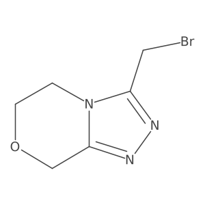 3-(bromomethyl)-5H,6H,8H-[1,2,4]triazolo[3,4-c][1,4]oxazine Structure