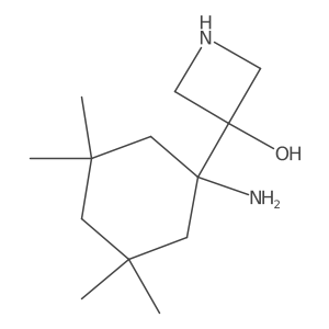 3-(1-Amino-3,3,5,5-tetramethylcyclohexyl)azetidin-3-ol结构式