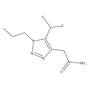 2-[5-(difluoromethyl)-1-propyl-1H-1,2,3-triazol-4-yl]acetamide结构式