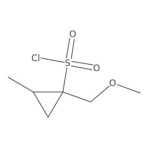 (1S,2S)-1-(Methoxymethyl)-2-methylcyclopropane-1-sulfonyl chloride结构式