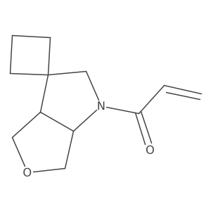 1-spiro[3a,4,6,6a-tetrahydro-2H-furo[3,4-b]pyrrole-3,1'-cyclobutane]-1-ylprop-2-en-1-one Structure