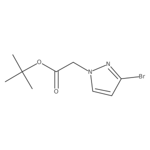tert-butyl 2-(3-bromo-1H-pyrazol-1-yl)acetate Structure