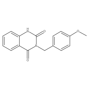 2,4-Dioxo-3-(4-methoxybenzyl)-1,2,3,4-tetrahydroquinazoline结构式