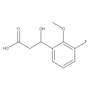 (3R)-3-(3-fluoro-2-methoxyphenyl)-3-hydroxypropanoic acid Structure