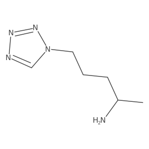 (2R)-5-(1H-1,2,3,4-tetrazol-1-yl)pentan-2-amine Structure