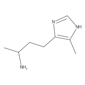 (2R)-4-(4-methyl-1H-imidazol-5-yl)butan-2-amine结构式