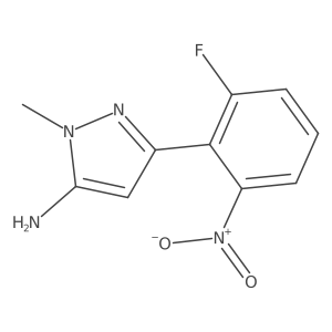 3-(2-fluoro-6-nitrophenyl)-1-methyl-1H-pyrazol-5-amine Structure
