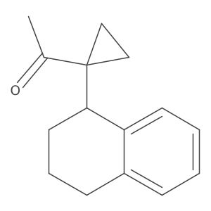 1-[1-(1,2,3,4-Tetrahydronaphthalen-1-yl)cyclopropyl]ethan-1-one结构式