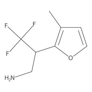3,3,3-Trifluoro-2-(3-methylfuran-2-yl)propan-1-amine Structure
