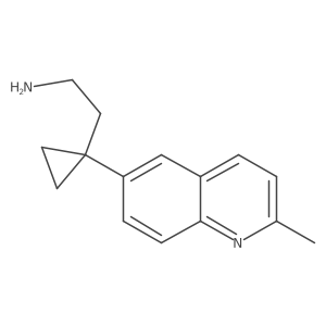 2-[1-(2-Methylquinolin-6-yl)cyclopropyl]ethan-1-amine Structure