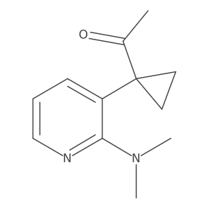 1-{1-[2-(Dimethylamino)pyridin-3-yl]cyclopropyl}ethan-1-one Structure