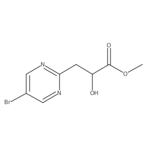 Methyl 3-(5-bromopyrimidin-2-yl)-2-hydroxypropanoate Structure