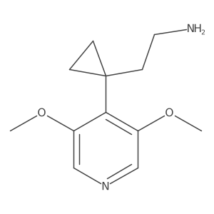 2-[1-(3,5-Dimethoxypyridin-4-yl)cyclopropyl]ethan-1-amine Structure