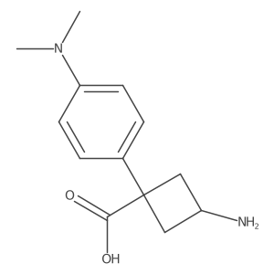 3-Amino-1-[4-(dimethylamino)phenyl]cyclobutane-1-carboxylic acid Structure