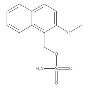 (2-Methoxynaphthalen-1-yl)methyl sulfamate结构式