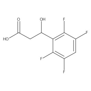 3-Hydroxy-3-(2,3,5,6-tetrafluorophenyl)propanoic acid Structure