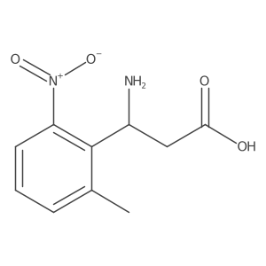 3-Amino-3-(2-methyl-6-nitrophenyl)propanoic acid Structure
