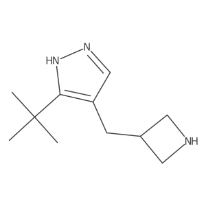 4-[(azetidin-3-yl)methyl]-3-tert-butyl-1H-pyrazole结构式
