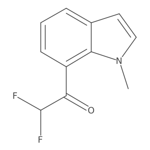 2,2-difluoro-1-(1-methyl-1H-indol-7-yl)ethan-1-one Structure