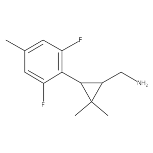 [3-(2,6-Difluoro-4-methylphenyl)-2,2-dimethylcyclopropyl]methanamine结构式