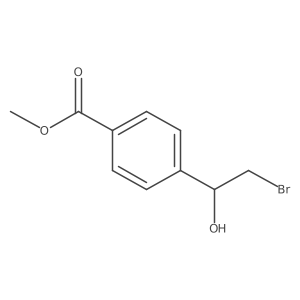 Methyl 4-(2-bromo-1-hydroxyethyl)benzoate结构式
