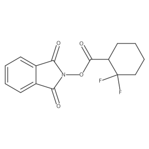 1,3-dioxo-2,3-dihydro-1H-isoindol-2-yl 2,2-difluorocyclohexane-1-carboxylate结构式