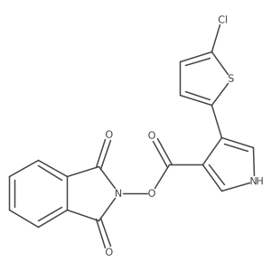 1,3-dioxo-2,3-dihydro-1H-isoindol-2-yl 4-(5-chlorothiophen-2-yl)-1H-pyrrole-3-carboxylate结构式