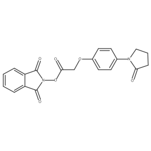 1,3-dioxo-2,3-dihydro-1H-isoindol-2-yl 2-[4-(2-oxopyrrolidin-1-yl)phenoxy]acetate Structure
