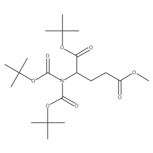 (S)-1-tert-Butyl 5-methyl 2-(bis(tert-butoxycarbonyl)amino)pentanedioate结构式