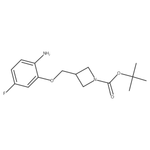 3-(2-Amino-5-fluoro-phenoxymethyl)-azetidine-1-carboxylic acid tert-butyl ester Structure