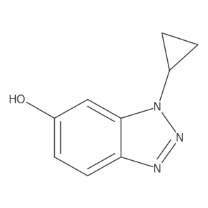 1-cyclopropyl-1H-1,2,3-benzotriazol-6-ol结构式