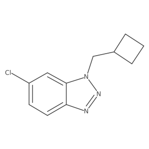 6-chloro-1-(cyclobutylmethyl)-1H-1,2,3-benzotriazole结构式