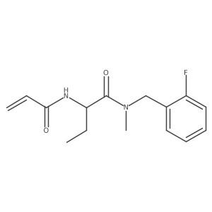 N-[(2-fluorophenyl)methyl]-N-methyl-2-(prop-2-enamido)butanamide Structure