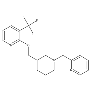 2-({1-[(Pyridin-2-yl)methyl]piperidin-3-yl}methoxy)-3-(trifluoromethyl)pyridine结构式