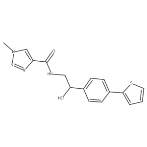 N-{2-hydroxy-2-[4-(thiophen-2-yl)phenyl]ethyl}-1-methyl-1H-1,2,3-triazole-4-carboxamide Structure