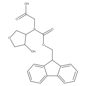 rac-2-({[(9H-fluoren-9-yl)methoxy]carbonyl}[(3R,4S)-4-hydroxyoxolan-3-yl]amino)acetic acid Structure