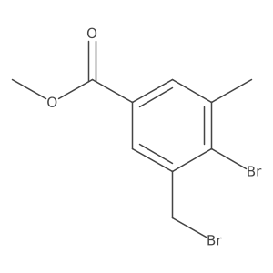 Methyl 4-bromo-3-(bromomethyl)-5-methylbenzoate结构式