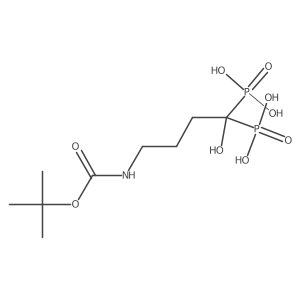 (4-{[(Tert-butoxy)carbonyl]amino}-1-hydroxy-1-phosphonobutyl)phosphonic acid Structure