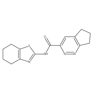 N-(4,5,6,7-Tetrahydro-1,3-benzothiazol-2-yl)-6,7-dihydro-5H-cyclopenta[c]pyridazine-3-carboxamide Structure