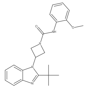 3-(2-tert-butyl-1H-1,3-benzodiazol-1-yl)-N-(2-methoxyphenyl)azetidine-1-carboxamide Structure