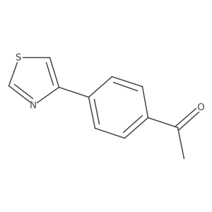 1-[4-(1,3-Thiazol-4-yl)phenyl]ethan-1-one结构式