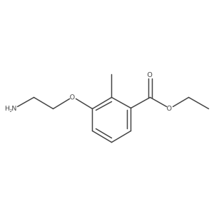 Ethyl 3-(2-aminoethoxy)-2-methylbenzoate Structure