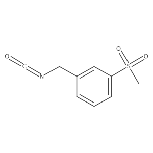1-(Isocyanatomethyl)-3-methanesulfonylbenzene结构式