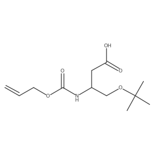 (3S)-4-(tert-butoxy)-3-{[(prop-2-en-1-yloxy)carbonyl]amino}butanoic acid Structure