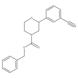 Benzyl 2-(3-cyanophenyl)morpholine-4-carboxylate结构式