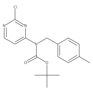 tert-butyl N-(2-chloropyrimidin-4-yl)-N-[(4-methylphenyl)methyl]carbamate结构式