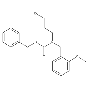 benzyl N-(3-hydroxypropyl)-N-[(2-methoxyphenyl)methyl]carbamate结构式
