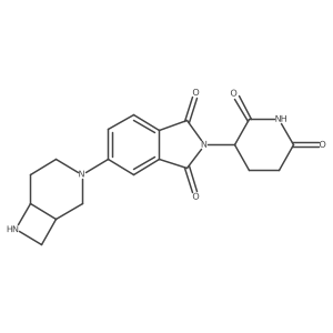 5-{3,7-diazabicyclo[4.2.0]octan-3-yl}-2-(2,6-dioxopiperidin-3-yl)-2,3-dihydro-1H-isoindole-1,3-dione结构式