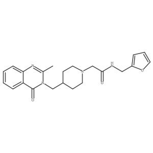 N-[(furan-2-yl)methyl]-2-{4-[(2-methyl-4-oxo-3,4-dihydroquinazolin-3-yl)methyl]piperidin-1-yl}acetamide Structure